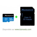 WM SD - Carte micro-SD 16Gb + adaptateur compatible Arduino